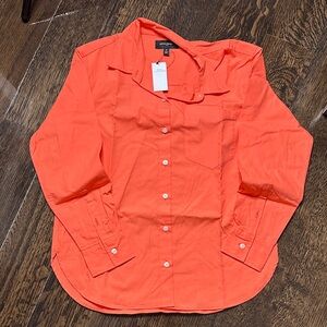 banana republic Vibrant Coral Button-Down Shirt